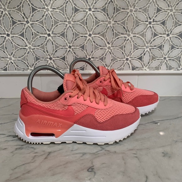 Nike Air Max Systm Sneakers Women's Size Coral Pink White - Main Image